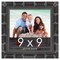 9x9 Wide Bamboo Picture Frame with UV-Resistant Acrylic & Acid Free Backing, Available in 4 Finishes - Brown, Black, Silver, and Natural